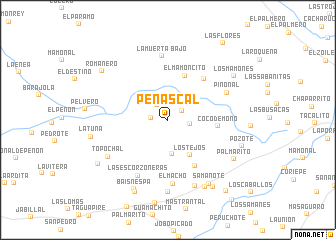 map of Peñascal