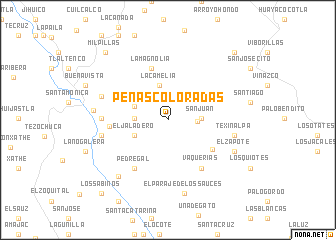 map of Peñas Coloradas