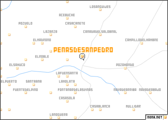 map of Peñas de San Pedro