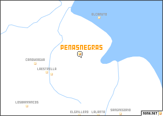 map of Peñas Negras