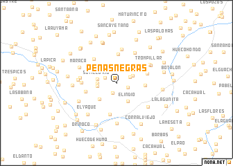 map of Peñas Negras