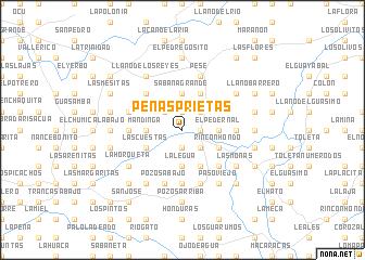 map of Peñas Prietas