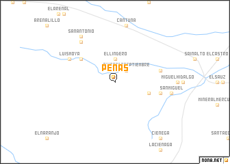 map of Peñas