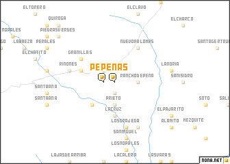 map of Peñas