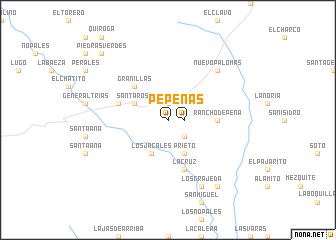 map of Peñas