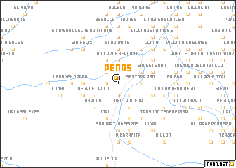 map of Peñas