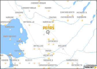 map of Peñas