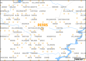 map of Penas