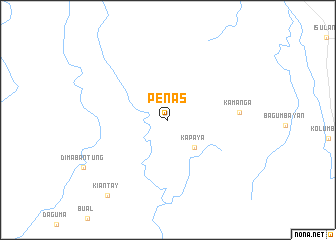 map of Peñas