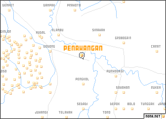 map of Penawangan