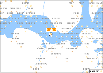 map of Pena