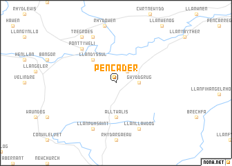 map of Pencader