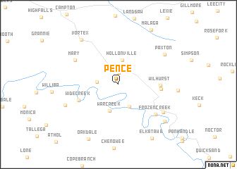 map of Pence