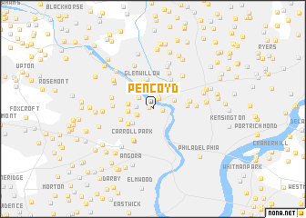 map of Pencoyd