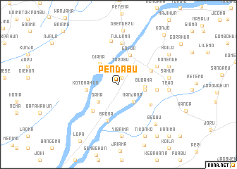 map of Pendabu