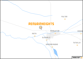 map of Pendair Heights