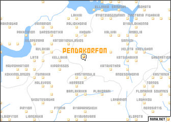 map of Pendákorfon