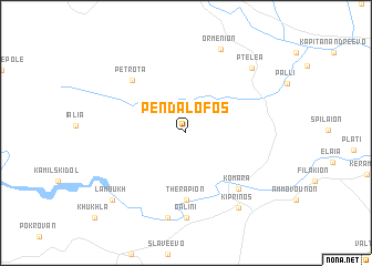 map of Pendálofos