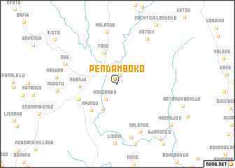 map of Penda Mboko