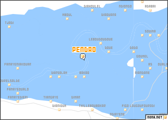 map of Pendao