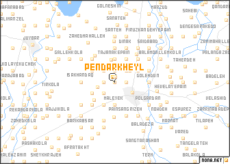 map of Pendār Kheyl