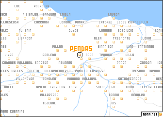 map of Pendás