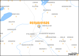 map of Pendávrisos