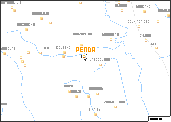 map of Pénda