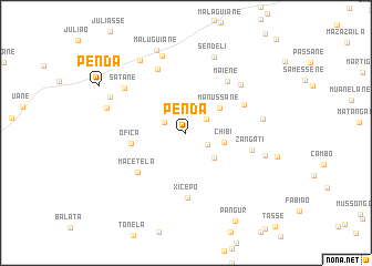 map of Penda