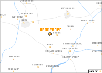 map of Pendeboro