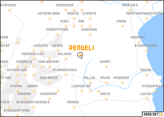 map of Pendéli