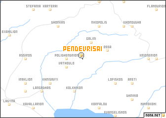 map of Pénde Vrísai