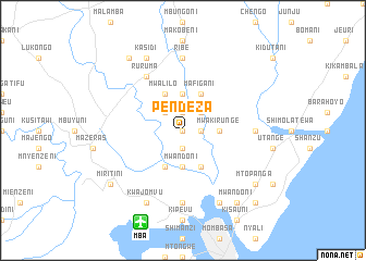 map of Pendeza