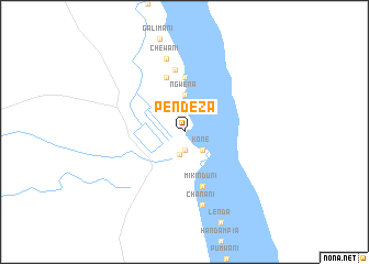 map of Pendeza