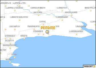 map of Pendine