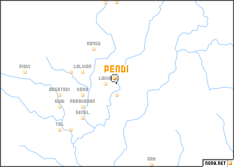 map of Pendi