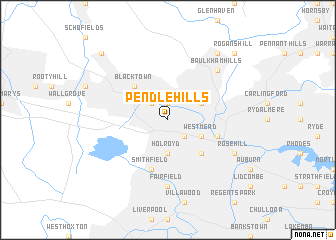 map of Pendle Hills
