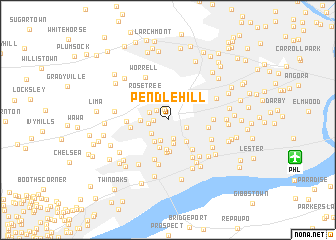 map of Pendle Hill