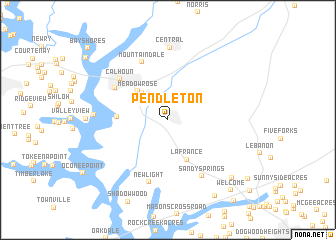 map of Pendleton