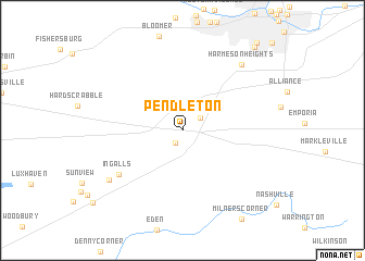 map of Pendleton