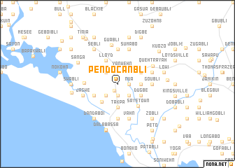 map of Pendocanbli