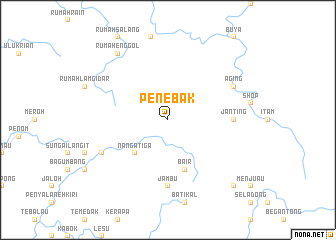 map of Penebak