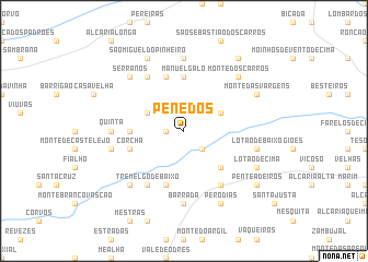 map of Penedos