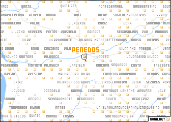 map of Penedos