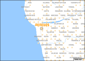 map of Penedos