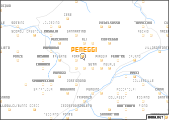 map of Peneggi