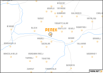 map of Penek