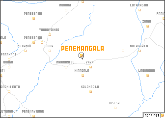 map of Pene-Mangala