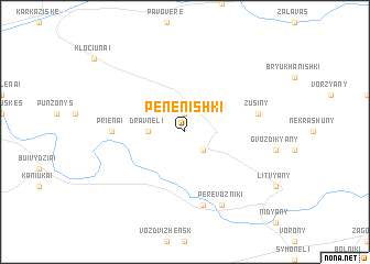 map of Penenishki