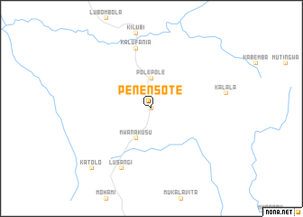 map of Pene-Nsote